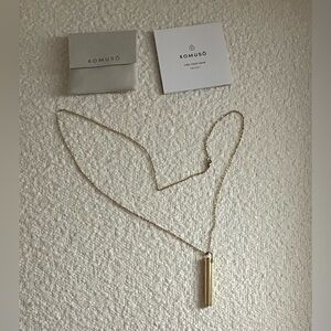 Komuso Find Your Calm The Shift Anxiety Whistle Gold Long Necklace